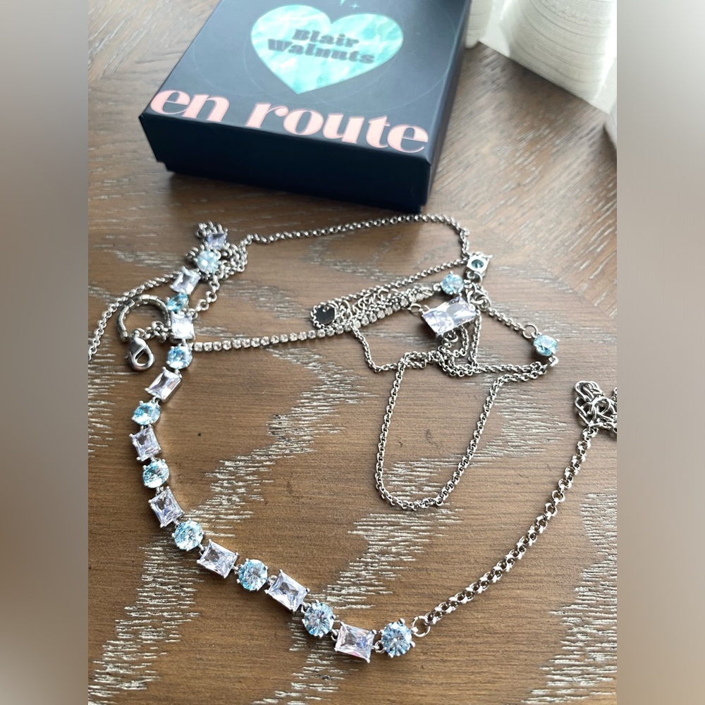 En Route Jewelry x Blair Walnuts Alimony 2 necklaces set (silver chains)